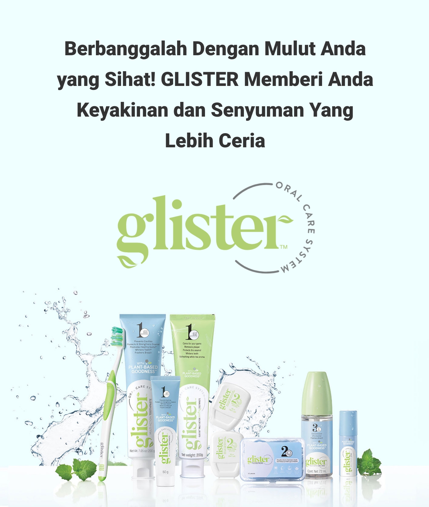 glister multi action oral care