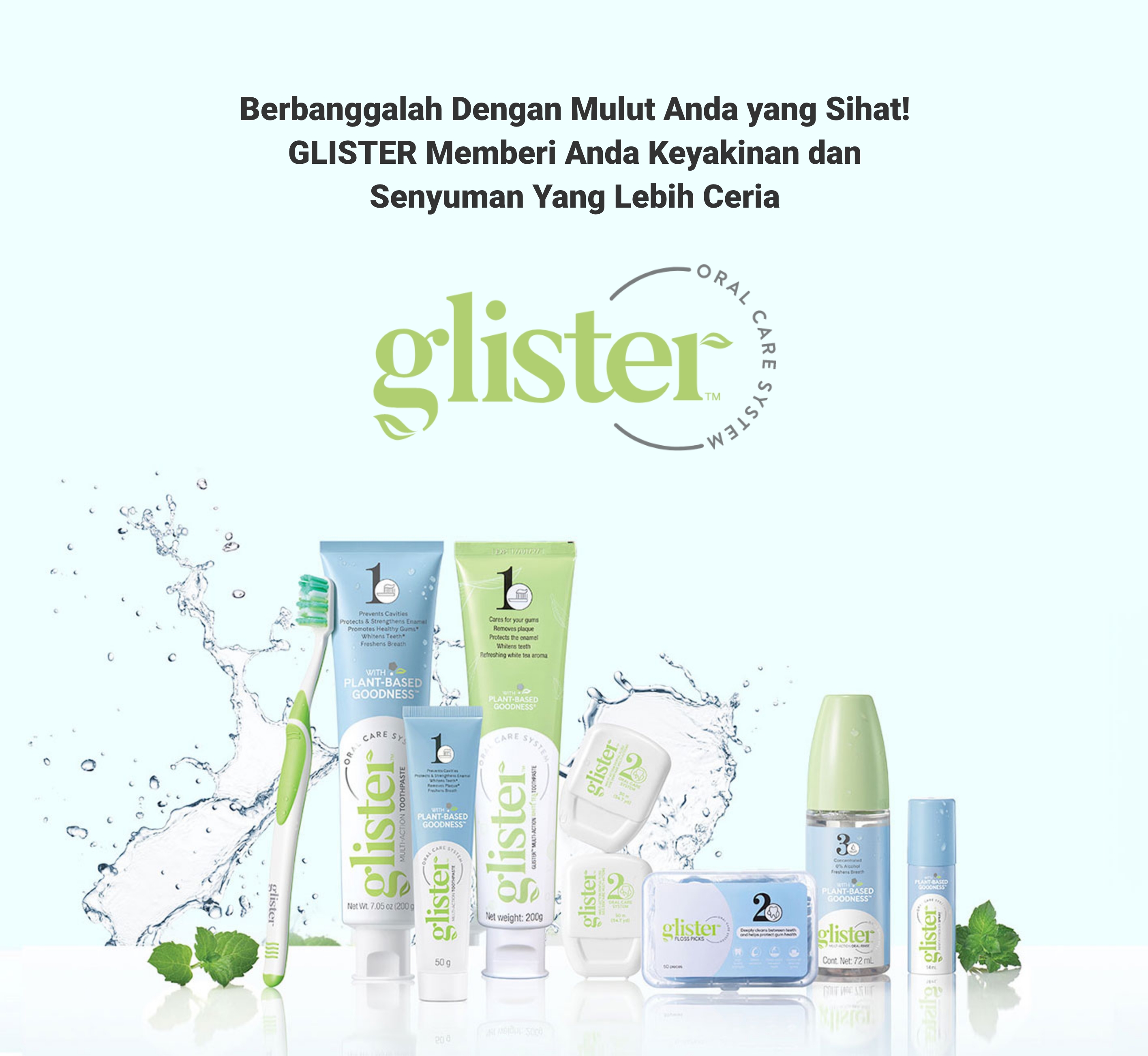 glister multi action oral care