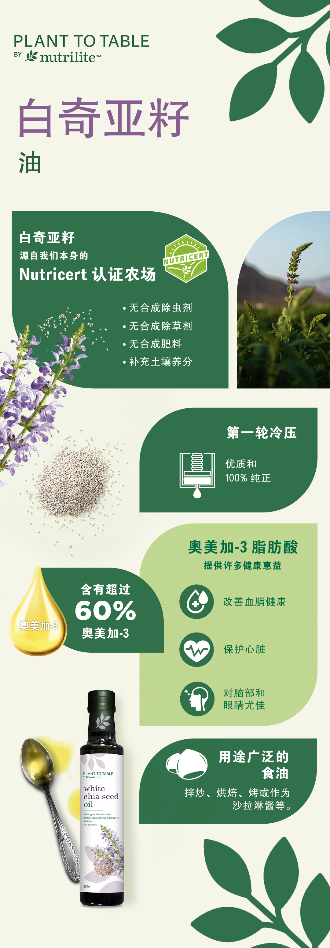 Plant To Table by Nutrilite 白奇亚籽油